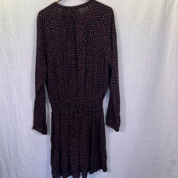 Rails Black Red Hearts Smocked Waist Jasmine Enamoured Mini Dress Medium - Picture 7 of 10
